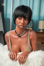 173cm(5ft8) F-cup Black Curvy Sex doll-Ellie - Image 4