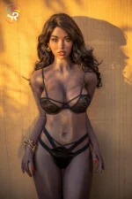 172cm(5ft7.5) H-cup Black Curvy Sex doll-Sunniva