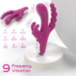 Multi-Functional Beaded Rabbit Sex Toy - Image 3