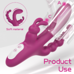 Multi-Functional Beaded Rabbit Sex Toy - Image 4