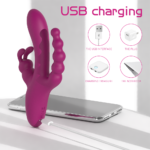 Multi-Functional Beaded Rabbit Sex Toy - Image 7